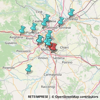 Mappa Via Bruno Buozzi, 10121 Moncalieri TO, Italia (12.56214)