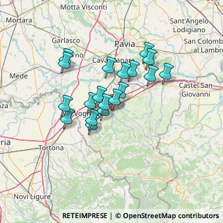 Mappa Via Giuseppe Mazzini, 27054 Montebello della Battaglia PV, Italia (10.96579)