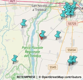 Mappa Via Michelangelo Baderna, 29020 Gossolengo PC, Italia (6.07375)