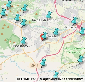 Mappa Via Alba, 10040 Rivalta di Torino TO, Italia (6.5635)