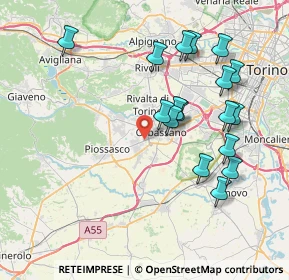 Mappa Via Alba, 10040 Rivalta di Torino TO, Italia (7.95412)