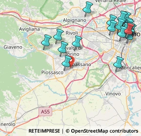Mappa Via Alba, 10040 Rivalta di Torino TO, Italia (10.9975)