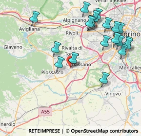 Mappa Via Alba, 10040 Rivalta di Torino TO, Italia (9.5025)