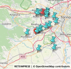 Mappa Via Alba, 10040 Rivalta di Torino TO, Italia (7.083)