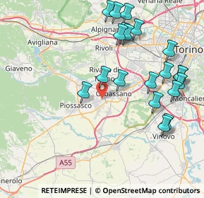Mappa Via Alba, 10040 Rivalta di Torino TO, Italia (9.0355)