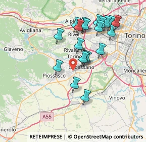 Mappa Via Alba, 10040 Rivalta di Torino TO, Italia (7.19)