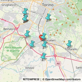 Mappa Via Vincenzo Monti, 10024 Moncalieri TO, Italia (4.03636)