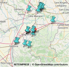 Mappa Via Vittorio Emanuele II, 27054 Montebello della Battaglia PV, Italia (14.611)