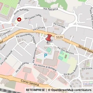 Mappa Via Don Minzoni, 4, 10024 Moncalieri, Torino (Piemonte)