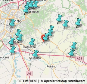 Mappa Via Beppe Fenoglio, 10023 Chieri TO, Italia (9.4065)