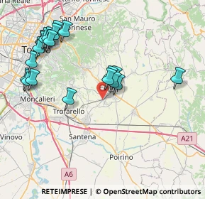 Mappa Via Beppe Fenoglio, 10023 Chieri TO, Italia (8.8265)