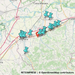 Mappa S.S.10 KM138, 27054 Montebello della Battaglia PV, Italia (6.48125)
