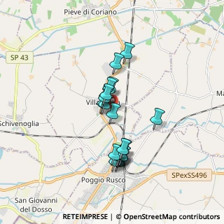 Mappa Via Fratelli Rosselli, 46020 Villa Poma MN, Italia (1.397)