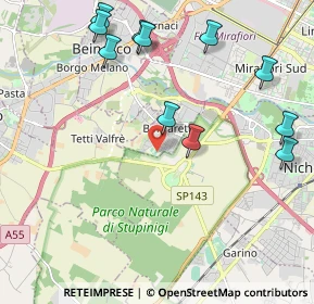 Mappa Via Fratelli Cervi, 10092 Beinasco TO, Italia (2.42909)