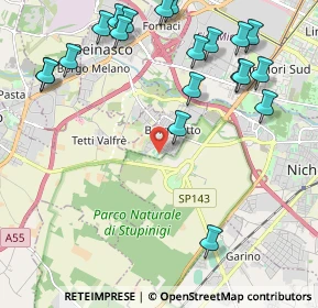 Mappa Via Fratelli Cervi, 10092 Beinasco TO, Italia (2.6715)