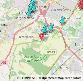 Mappa Via Fratelli Cervi, 10092 Beinasco TO, Italia (2.5575)