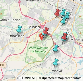 Mappa Via Fratelli Cervi, 10092 Beinasco TO, Italia (4.03417)