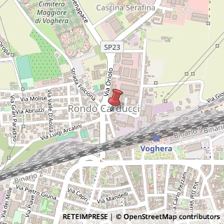Mappa Rond? Giosuè Carducci, 12, 27058 Voghera, Pavia (Lombardia)