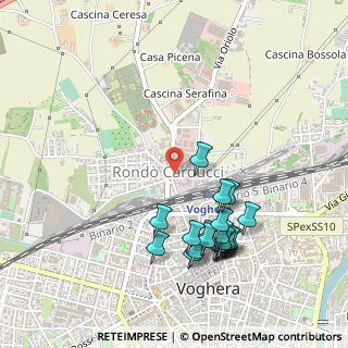 Mappa Rondò Giosuè Carducci, 27058 Voghera PV, Italia (0.526)