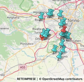 Mappa Via Pietro Nenni, 10043 Orbassano TO, Italia (6.77263)