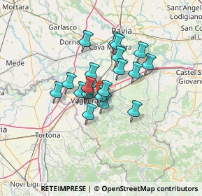 Mappa Via Ing. Mazza, 27054 Montebello della Battaglia PV, Italia (9.2845)