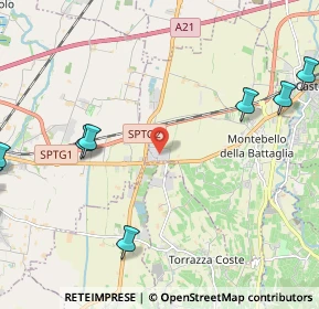 Mappa Via Ing. Mazza, 27054 Montebello della Battaglia PV, Italia (3.48545)