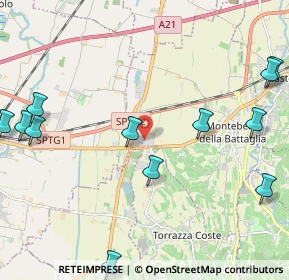 Mappa Via Ing. Mazza, 27054 Montebello della Battaglia PV, Italia (2.86417)