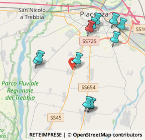 Mappa Via Giuseppe Zanaboni, 29122 Piacenza PC, Italia (4.47333)