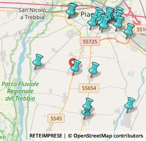 Mappa Via Giuseppe Zanaboni, 29122 Piacenza PC, Italia (5.2955)