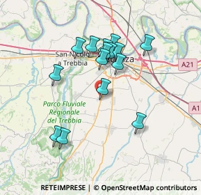 Mappa Via Giuseppe Zanaboni, 29122 Piacenza PC, Italia (6.41)