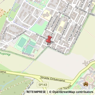Mappa Via Case Sparse, 25, 10092 Torino, Torino (Piemonte)