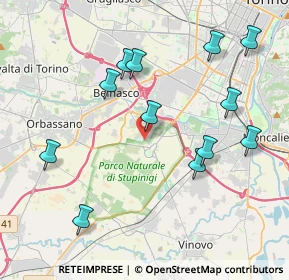 Mappa Via Case Sparse, 10092 Torino TO, Italia (4.29417)