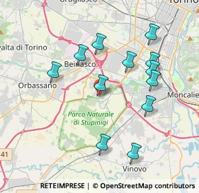 Mappa Via Case Sparse, 10092 Torino TO, Italia (3.77)