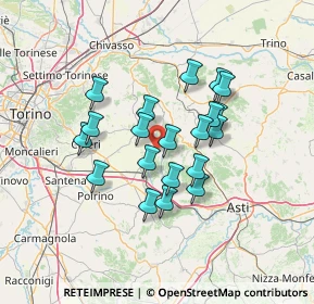 Mappa Via Gaià, 14014 Capriglio AT, Italia (11.0585)