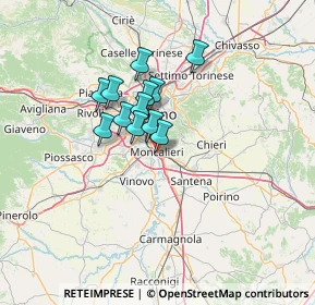 Mappa , 10024 Moncalieri TO, Italia (9.23833)