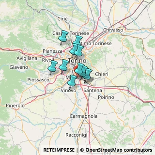 Mappa , 10024 Moncalieri TO, Italia (7.36909)