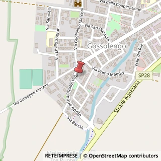 Mappa Via XXV Aprile, 4, 29020 Gossolengo, Piacenza (Emilia Romagna)