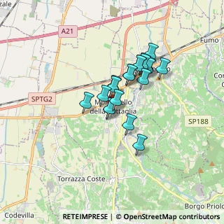 Mappa Via Camillo Benso Cavour, 27054 Montebello della Battaglia PV, Italia (1.248)