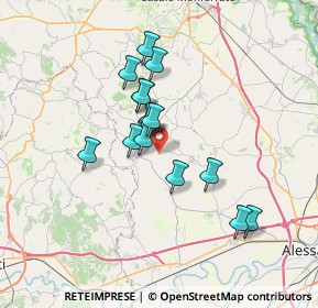 Mappa Strada Comunale Ca' Boschetto, 15030 Camagna Monferrato AL, Italia (5.61333)