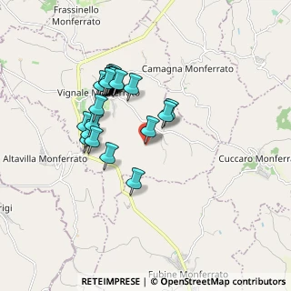 Mappa Strada Comunale Ca' Boschetto, 15030 Camagna Monferrato AL, Italia (1.652)