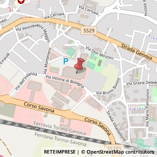 Mappa Via Vittime di Bologna, 20, 10024 Moncalieri, Torino (Piemonte)