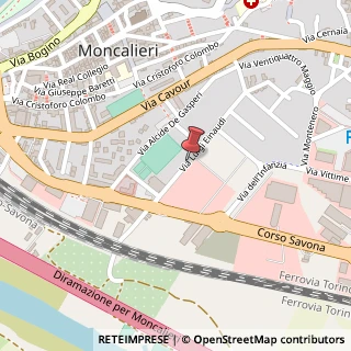 Mappa Via Einaudi Luigi, 29, 10024 Moncalieri, Torino (Piemonte)