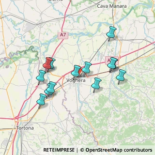 Mappa Viale Montebello, 27058 Voghera PV, Italia (7.08615)
