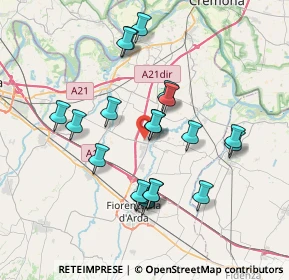 Mappa Via Trieste, 29016 Cortemaggiore PC, Italia (6.8835)