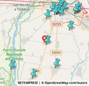 Mappa Via Regina, 29122 Quarto PC, Italia (5.72611)