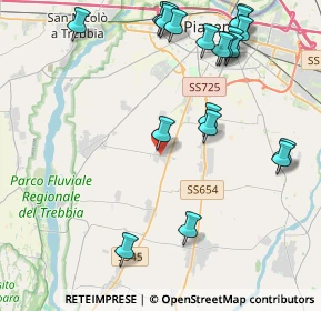 Mappa Via Regina, 29122 Quarto PC, Italia (5.1065)