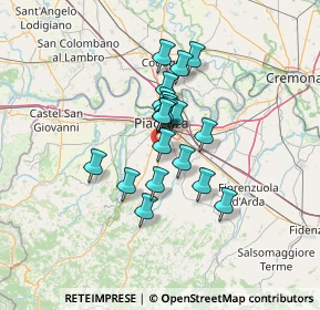 Mappa Via U. Foscolo, 29027 Podenzano PC, Italia (9.2455)