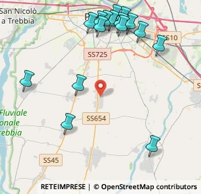 Mappa Via U. Foscolo, 29027 Podenzano PC, Italia (4.97)