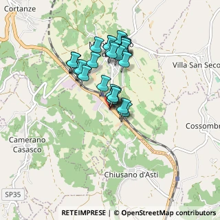 Mappa Via alla Stazione, 14025 Montechiaro D'asti AT, Italia (0.73793)