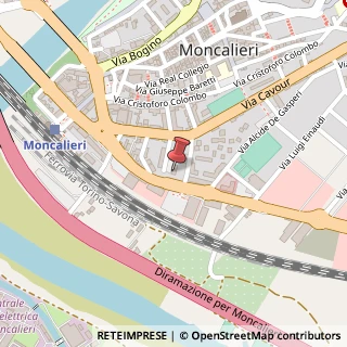 Mappa Via Cavour, 24, 10024 Moncalieri, Torino (Piemonte)